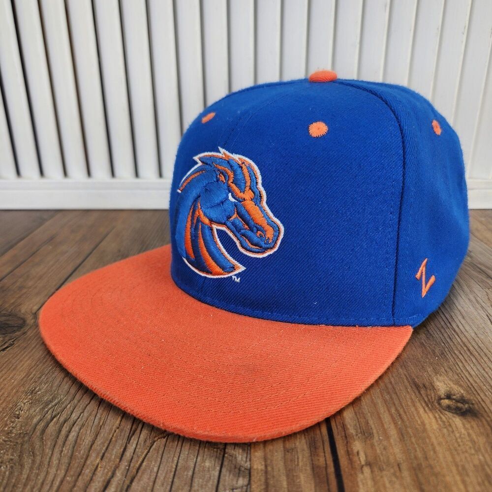 Boise State Broncos Zephyr Z Hat Blue Orange Bill Snapback College Team Cap NCAA